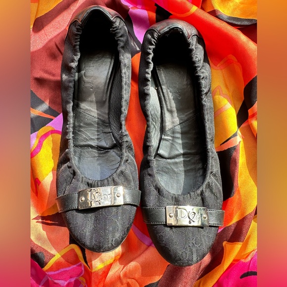 Dior black flats size 40 or 9 US size - Picture 3 of 5